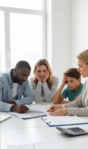 before debt counselling, financial stress, family stress